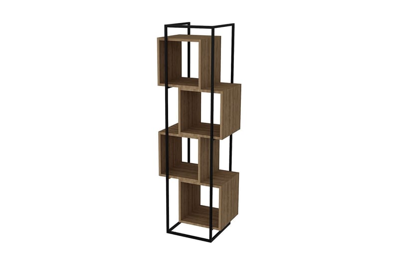 Tosches Bokhylle 52 cm, Valnøtt|Svart