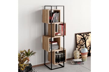 Tosches Bokhylle 52 cm - Valnøtt|Svart - Oppbevaring - Hylle - Bokhylle