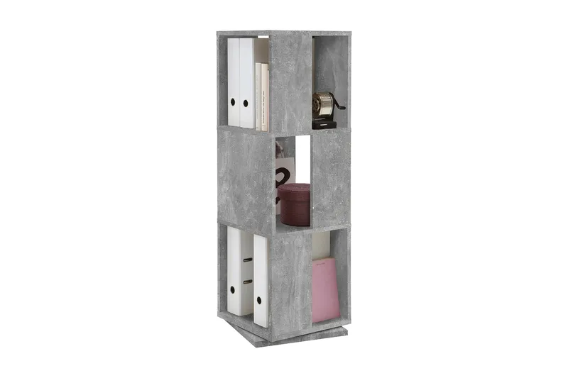 Tower Dreibar Bokhylle 34 cm i Tre, Grå