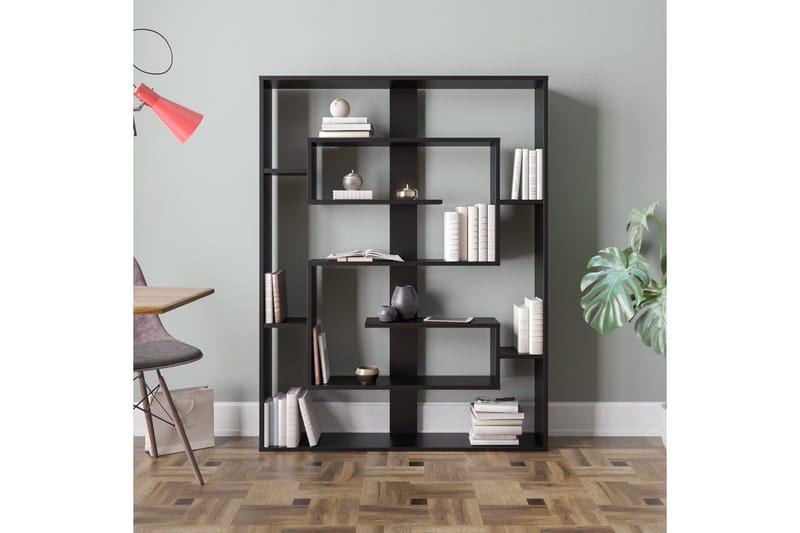 Tuskan Bokhylle 120 cm - Svart - Oppbevaring - Hylle - Bokhylle