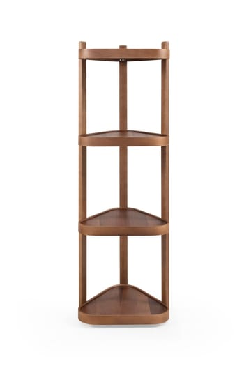 Bokhylle Wallxpert Polo Ucgen (46 x 150 x 46 cm) Valnøtt - Valnøtt - Oppbevaring - Hylle - Hjørnehylle