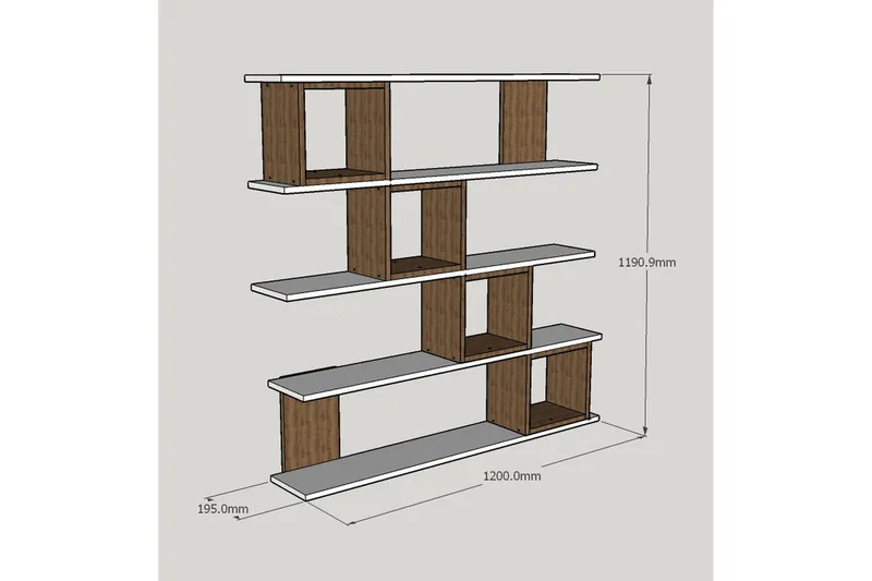 Windlar Vegghylle - Oppbevaring - Hylle - Bokhylle