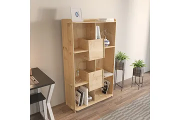 Bokhylle Pana Eik - Mellomfarget tre - Oppbevaring - Hylle - Bokhylle