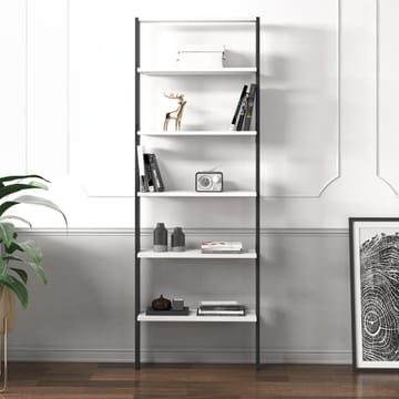 Branik Bokhylle 61x180x25 cm - Antrasitt og hvit - Oppbevaring - Hylle - Bokhylle
