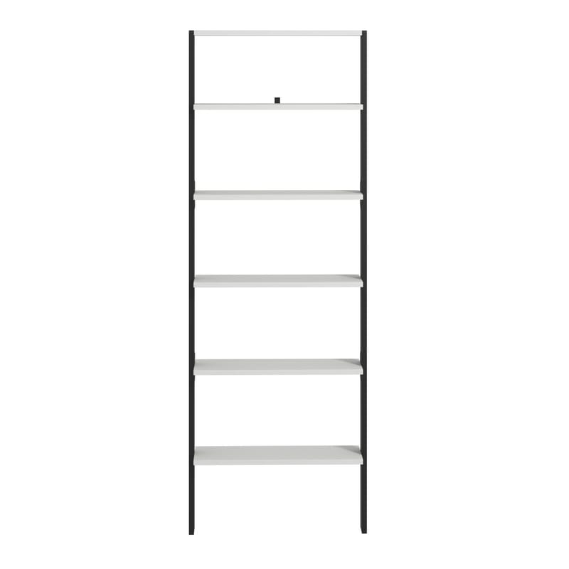 Branik Bokhylle 61x180x25 cm - Antrasitt og hvit - Oppbevaring - Hylle - Bokhylle