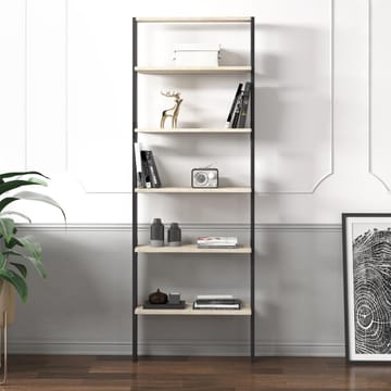 Branik Bokhylle 61x180x25 cm - Travertin og antrasitt - Oppbevaring - Hylle - Bokhylle