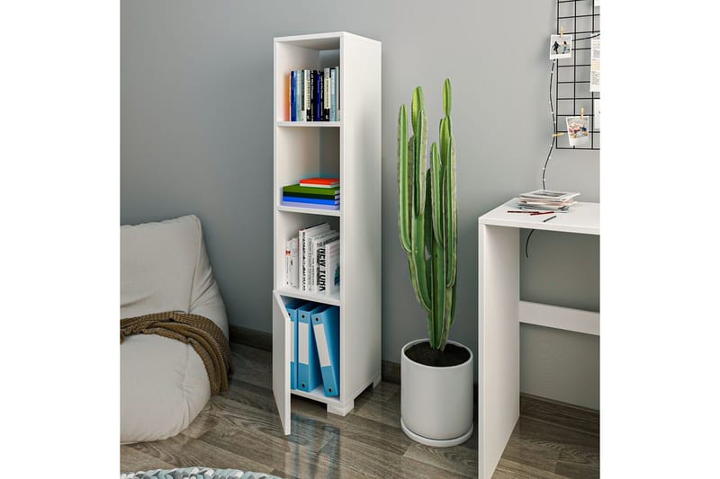 Brenn Bokhylle 31 cm - Hvit - Oppbevaring - Hylle - Bokhylle