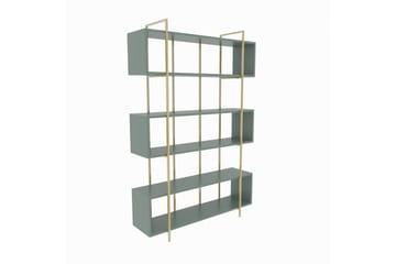 Bruti Bokhylle 120 cm - Gull/Grön - Oppbevaring - Hylle - Bokhylle