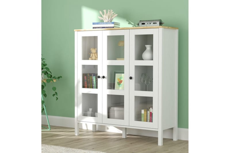 Cadrel Bokhylle 112 cm - Natur/Hvit - Oppbevaring - Hylle - Bokhylle