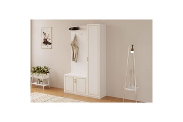 Caeton Hyllesystem 200 cm - Matt Hvit - Oppbevaring - Hylle - Hyllesystem
