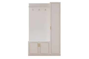 Caeton Hyllesystem 200 cm - Matt Hvit - Oppbevaring - Hylle - Hyllesystem