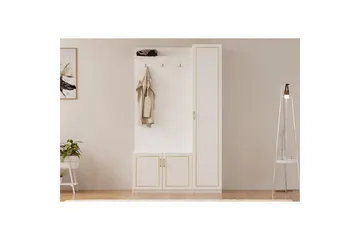 Caeton Hyllesystem 200 cm - Matt Hvit - Oppbevaring - Hylle - Hyllesystem