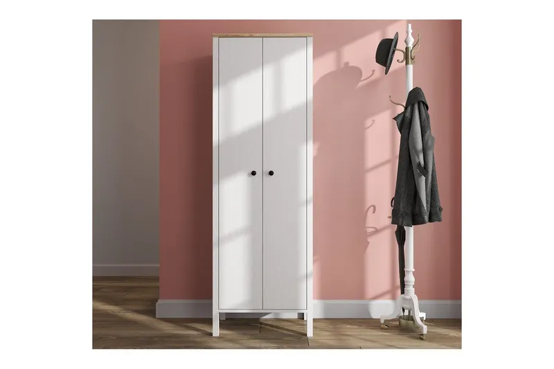 Calyra Hyllesystem 63x190 cm - Natur/Hvit - Oppbevaring - Hylle - Hyllesystem