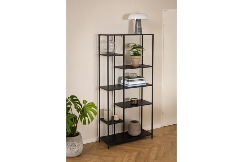 Crabtree Bokhylle 79,5 cm i Metall - Svart - Oppbevaring - Hylle - Bokhylle