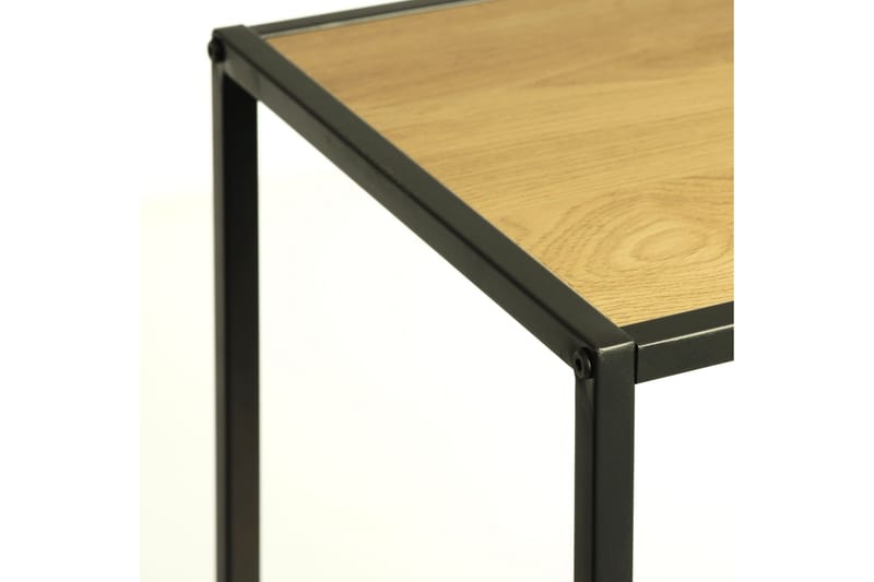 Cytis Industriell Bokhylle 80 cm i Metall med Treplate - Sort - Oppbevaring - Hylle - Bokhylle