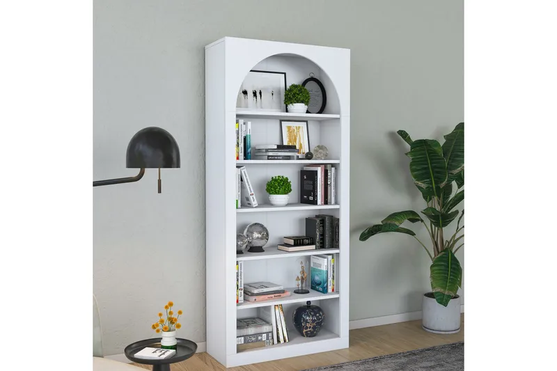 Eimar Bokhylle 80 cm - Hvit - Oppbevaring - Hylle - Bokhylle