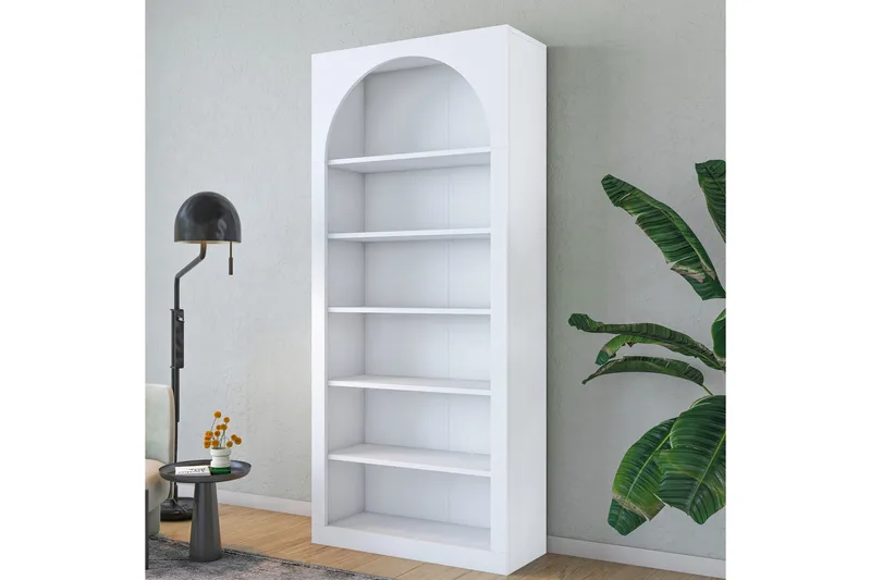 Eimar Bokhylle 80 cm - Hvit - Oppbevaring - Hylle - Bokhylle