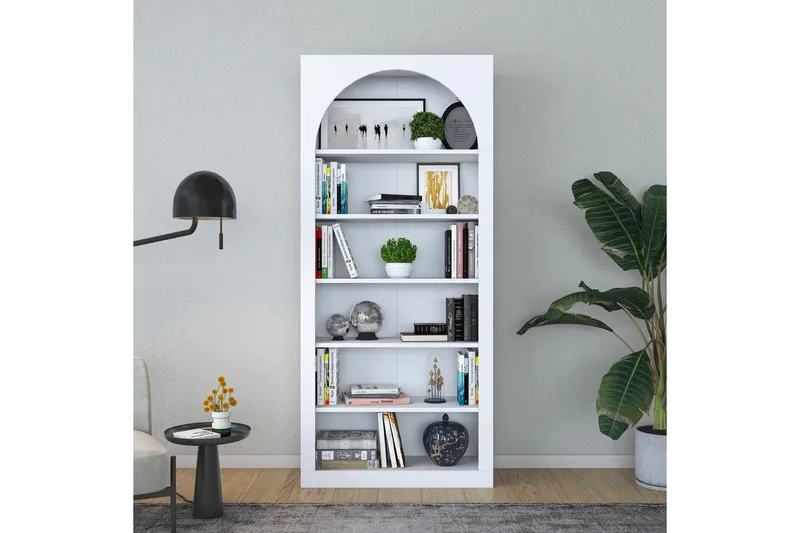 Eimar Bokhylle 80 cm - Hvit - Oppbevaring - Hylle - Bokhylle