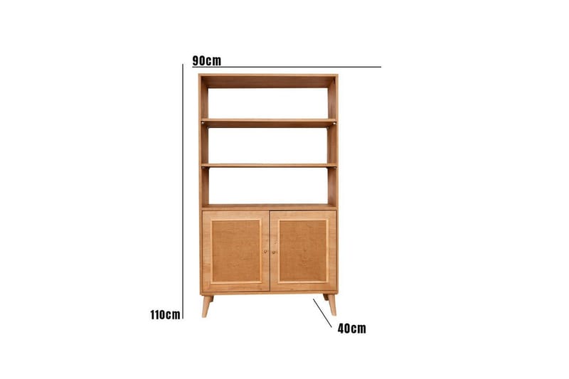 Elili Bokhylle 40 cm - Brun - Oppbevaring - Hylle - Bokhylle