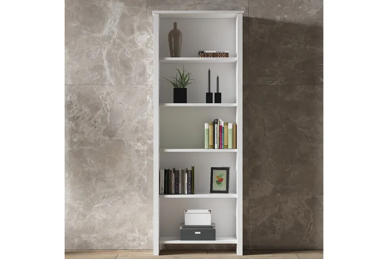 Elspet Bokhylle 64 cm - Brun/Hvit - Oppbevaring - Hylle - Bokhylle