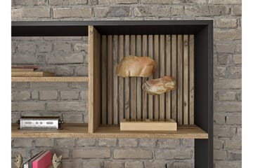 Elspet Bokhylle 90 cm - Svart/Brun - Oppbevaring - Hylle - Bokhylle