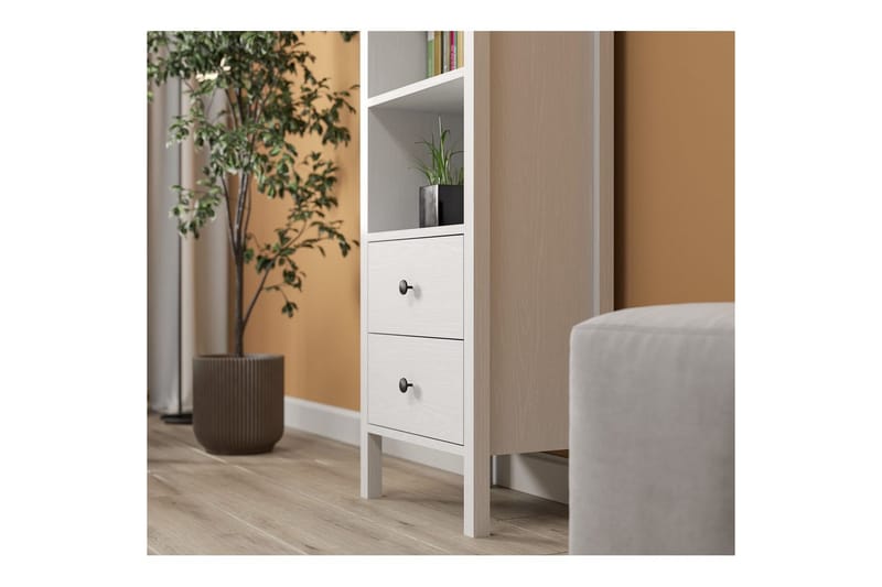 Elvan Bokhylle 50,2 cm - Natur/Hvit - Oppbevaring - Hylle - Bokhylle