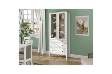 Elvan Bokhylle 83 cm - Natur/Hvit - Oppbevaring - Hylle - Bokhylle