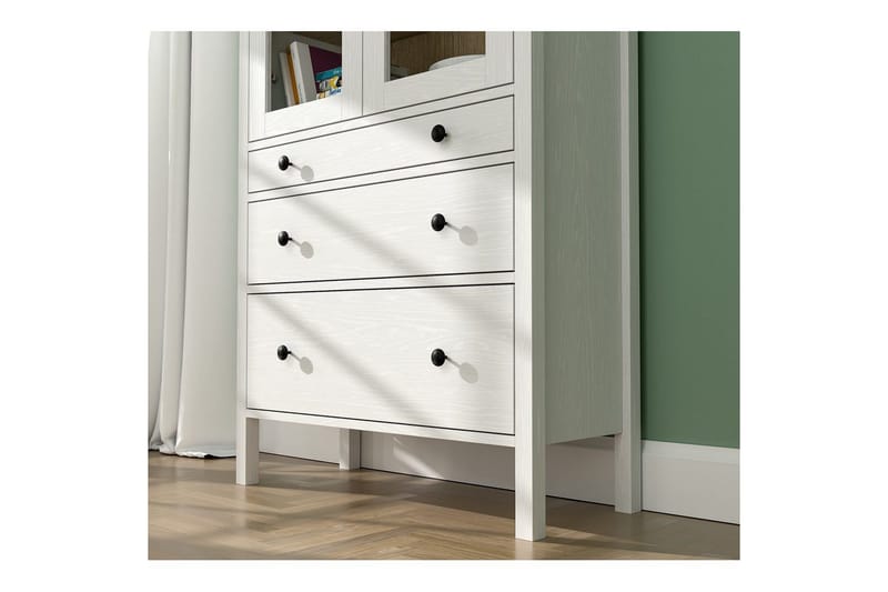 Elvan Bokhylle 83 cm - Natur/Hvit - Oppbevaring - Hylle - Bokhylle