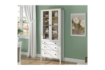 Elvan Bokhylle 83 cm - Natur/Hvit - Oppbevaring - Hylle - Bokhylle