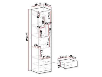 Elvaren Bokhylle 45 cm - Oppbevaring - Hylle - Bokhylle