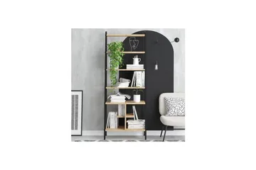 Elyros Bokhylle 64 cm - Eik/Sort - Oppbevaring - Hylle - Bokhylle