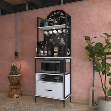 Flerbruksskap Wallxpert Gala Shelf (70 x 205 x 40 cm) Hvit - Hvit - Oppbevaring - Hylle - Hyllesystem