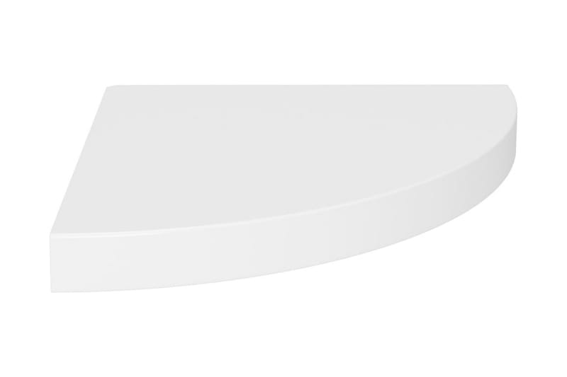 Flytende vegghylle hvit 35x35x3,8 cm MDF - Hvit - Hjørnehylle