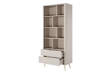 Forba Bokhylle 88 cm i Mørkt Tre - Sort - Oppbevaring - Hylle - Bokhylle
