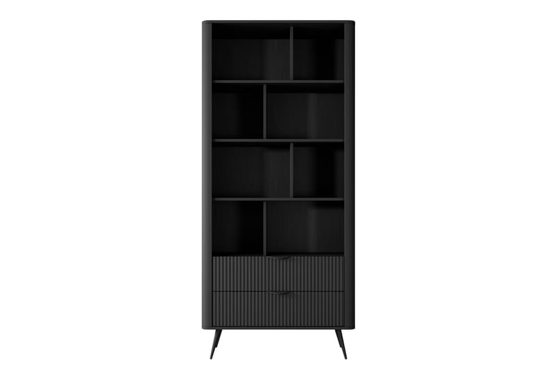 Forba Bokhylle 88 cm i Mørkt Tre, Svart