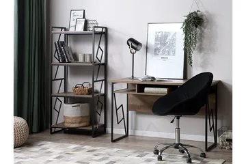 Forres Bokhylle 64 cm i Mørkt Tre - Gråbrun - Oppbevaring - Hylle - Bokhylle