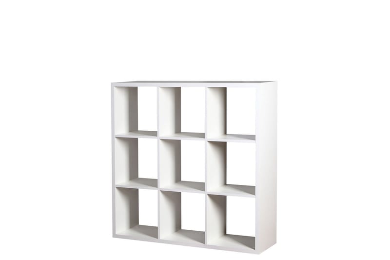 Franzine Bokhylle 114 cm i Malt Tre, Hvit