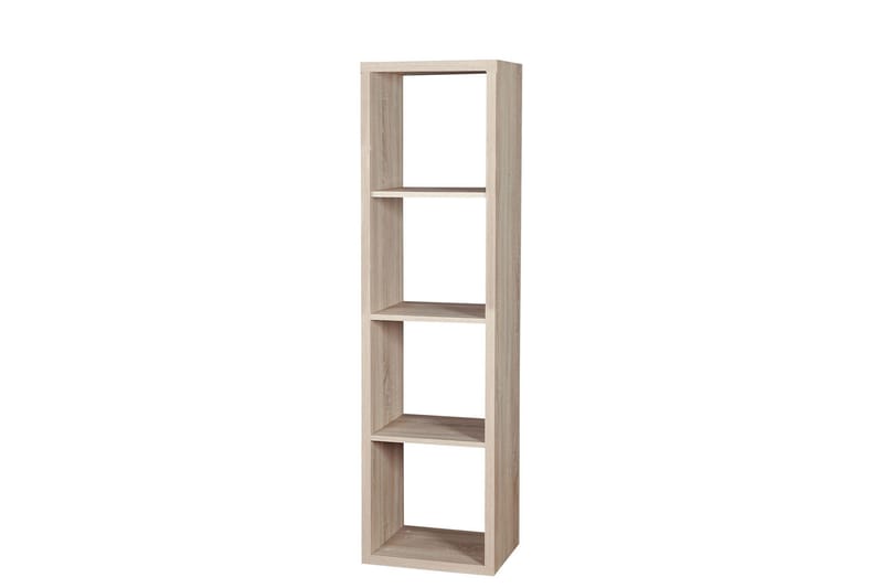 Franzine Bokhylle 41 cm i Malt Tre med Eikeutseende, Beige