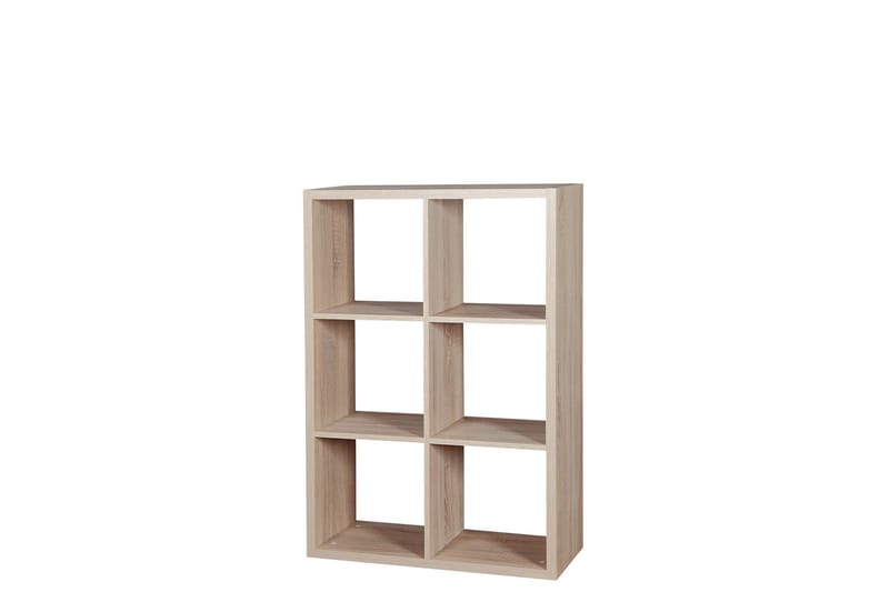 Franzine Bokhylle 77 cm i Eik, Beige