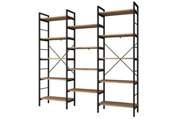 Goldmere Bokhylle 176 cm - Brun/Svart - Oppbevaring - Hylle - Bokhylle