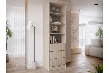 Gudelia Bokhylle 60x40 cm - Beige - Oppbevaring - Hylle - Bokhylle