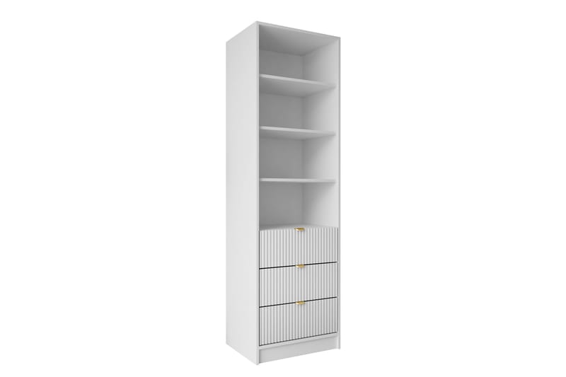 Gudelia Bokhylle 60x40 cm - Hvit - Oppbevaring - Hylle - Bokhylle
