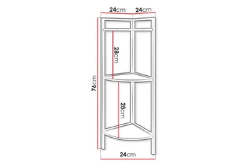 Harmani Bokhylle 24 cm - Svart - Oppbevaring - Hylle - Bokhylle