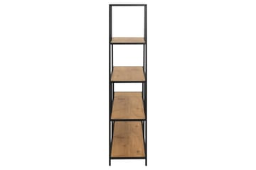 Hartsoe Bokhylle 135 cm i Metall med Treplate - Brun - Oppbevaring - Hylle - Bokhylle