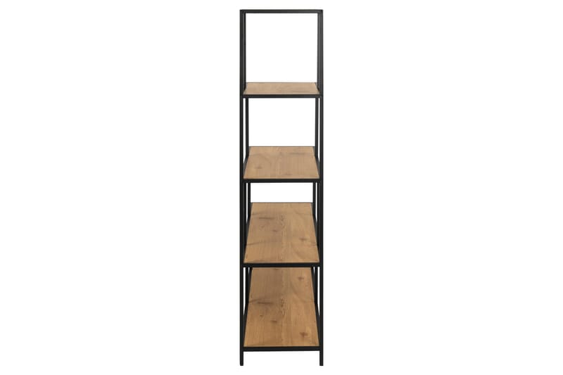 Hartsoe Bokhylle 135 cm i Metall med Treplate - Brun - Oppbevaring - Hylle - Bokhylle