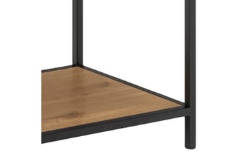 Hartsoe Bokhylle 135 cm i Metall med Treplate - Brun - Oppbevaring - Hylle - Bokhylle