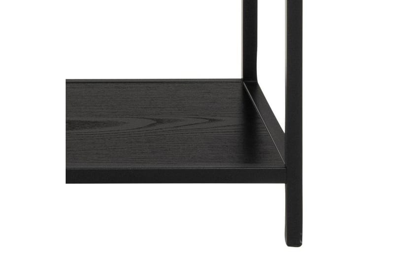 Hartsoe Bokhylle 135 cm i Metall med Treplate - Svart - Oppbevaring - Hylle - Bokhylle