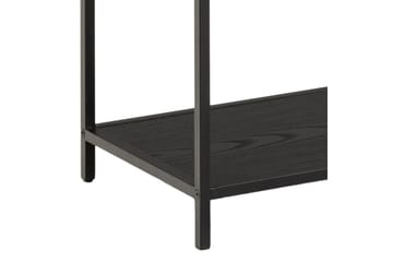 Hartsoe Bokhylle 135 cm i Metall med Treplate - Svart - Oppbevaring - Hylle - Bokhylle