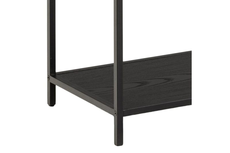 Hartsoe Bokhylle 135 cm i Metall med Treplate - Svart - Oppbevaring - Hylle - Bokhylle