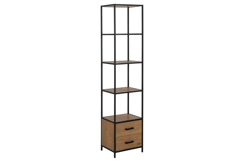 Hartsoe Bokhylle 42 cm i Eik, Brun